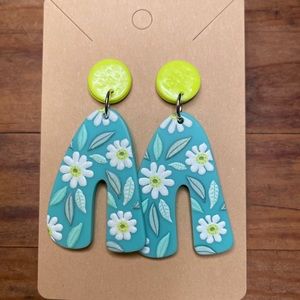 Polymer Clay and Cellulose Acetate Earrings